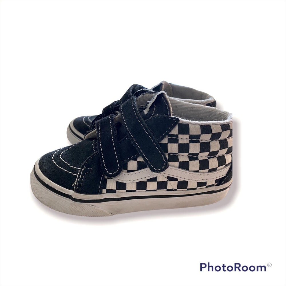Vans Toddler Checkerboard Mid-Rise Sneaker